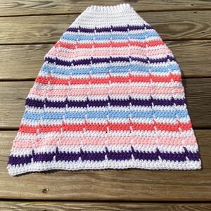 Colorful handmade extra large dog sweater